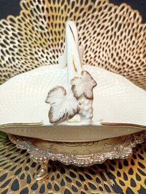 Mikasa Tender Violets B2110 Small Basket - RARE